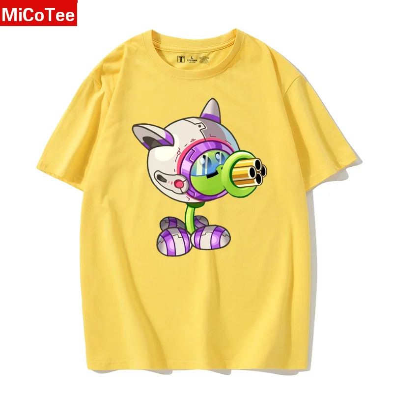 Plant Parent Vs - 新しい植物 vs ゾンビ半袖綿子供用 Tシャツ小学校男の子女の子パンツユニセックス親子服夏