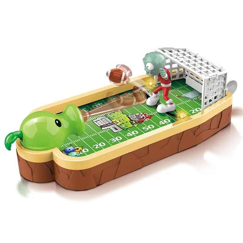 Plant Parent Vs - プラントvs.ゾンビ キッズデスクトップフットボールカタパルトゲーム インタラクティブゴールシューティングトイ 親子対戦ボードゲーム