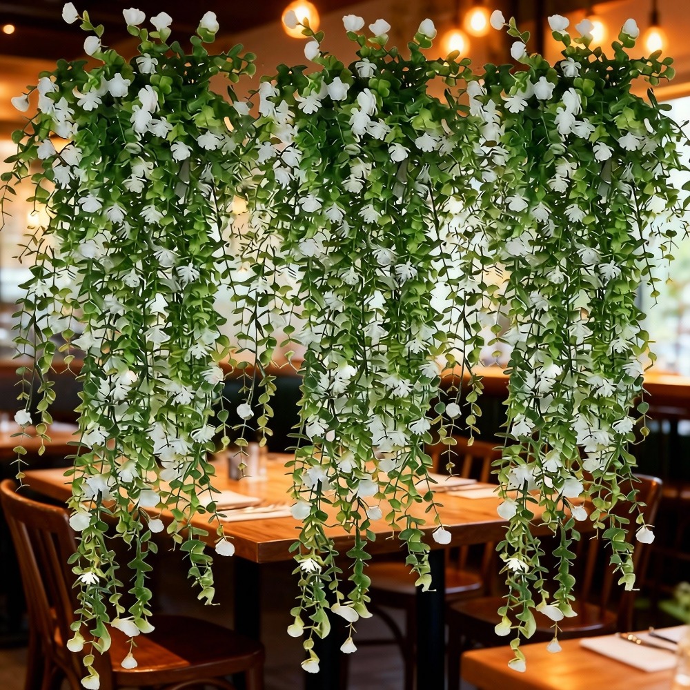 4PC 人工吊り下げ植物 フェイク吊り下げ植物 フェイクユー - String Of Pearls Plant のレビューと価格