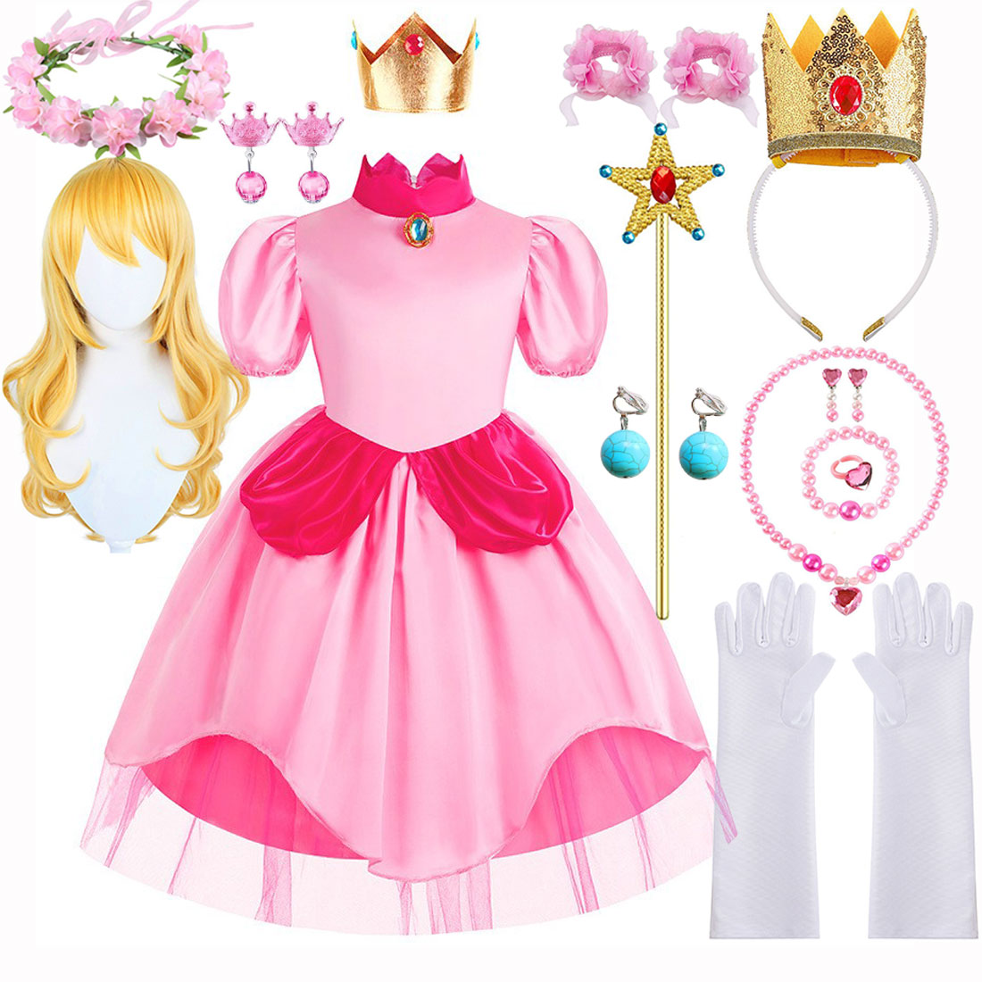 2026 ピーチプリンセスドレス甘いハロウィンカーニバルピン - Philodendron Pink Princess のレビューと価格