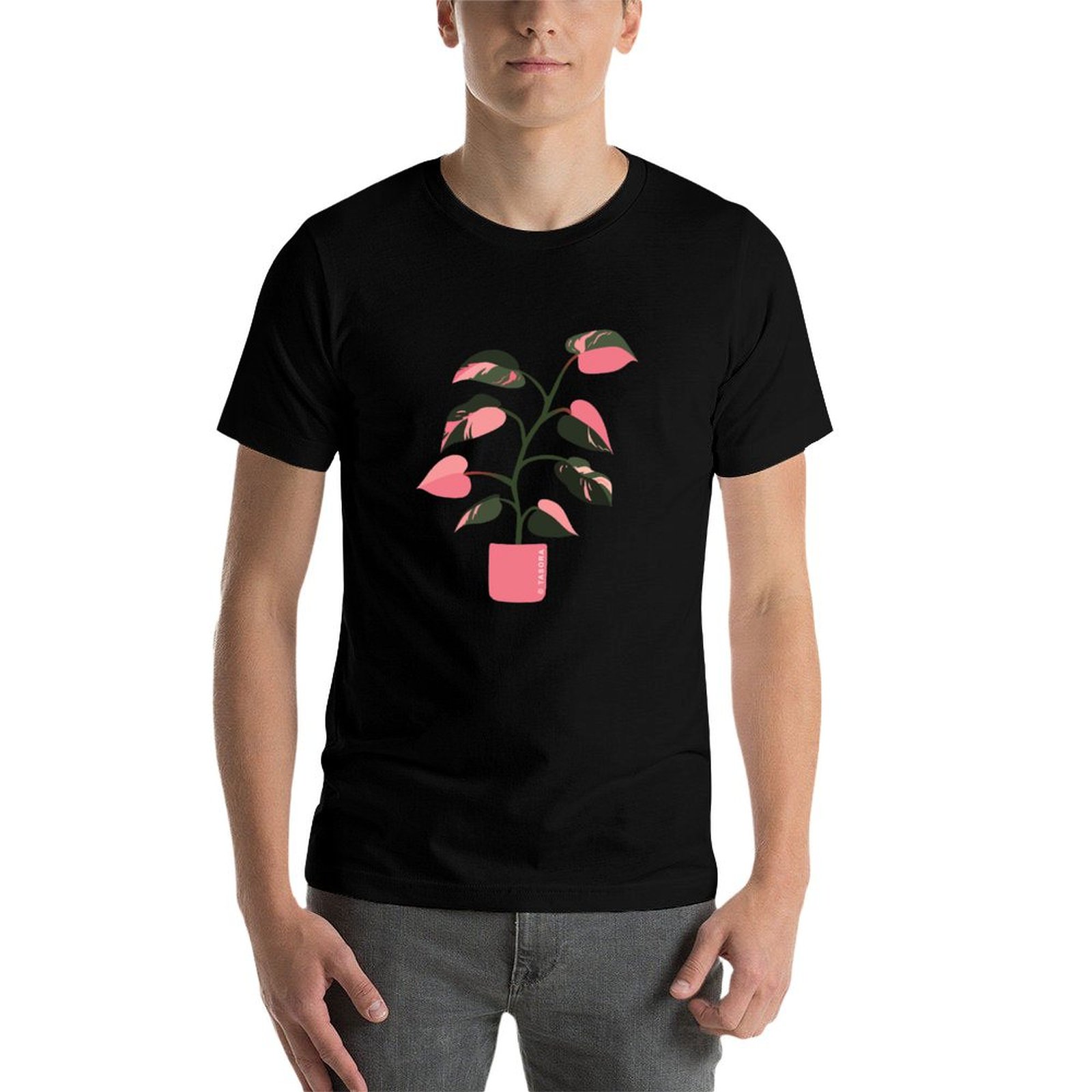 フィロデンドロン ピンクプリンセス アートワーク Tシャツ  - Philodendron Pink Princess のレビューと価格