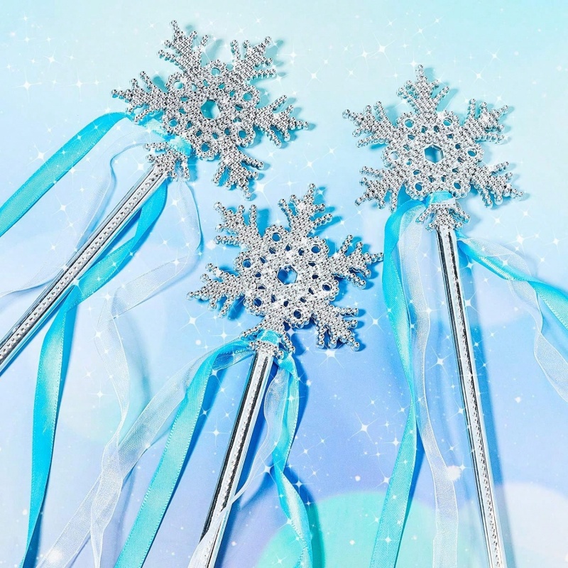 6個入り エレガントなピンクとブルーの雪の結晶魔法の杖、青い - Philodendron Pink Princess のレビューと価格