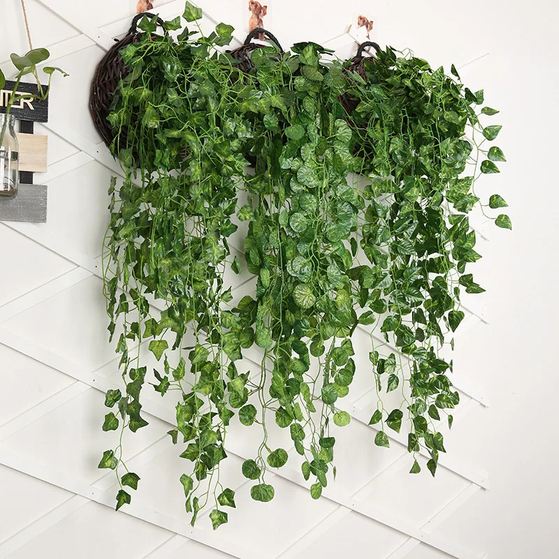 人工緑の壁の吊り下げ植物,家の装飾のための籐のつる植物,花の - String Of Pearls Plant のレビューと価格