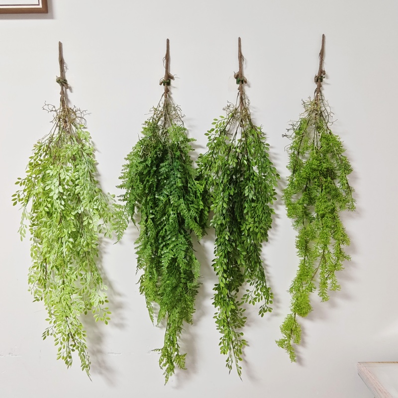 フェイクハーブ付きのリアルなプラスチック製の吊り下げ蔓 -  - String Of Pearls Plant のレビューと価格